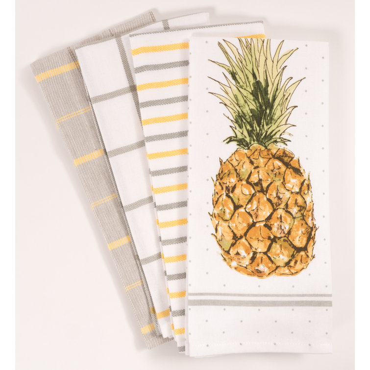 Bay Isle Home Pineapple 4 Piece Dishcloth Set & Reviews Wayfair